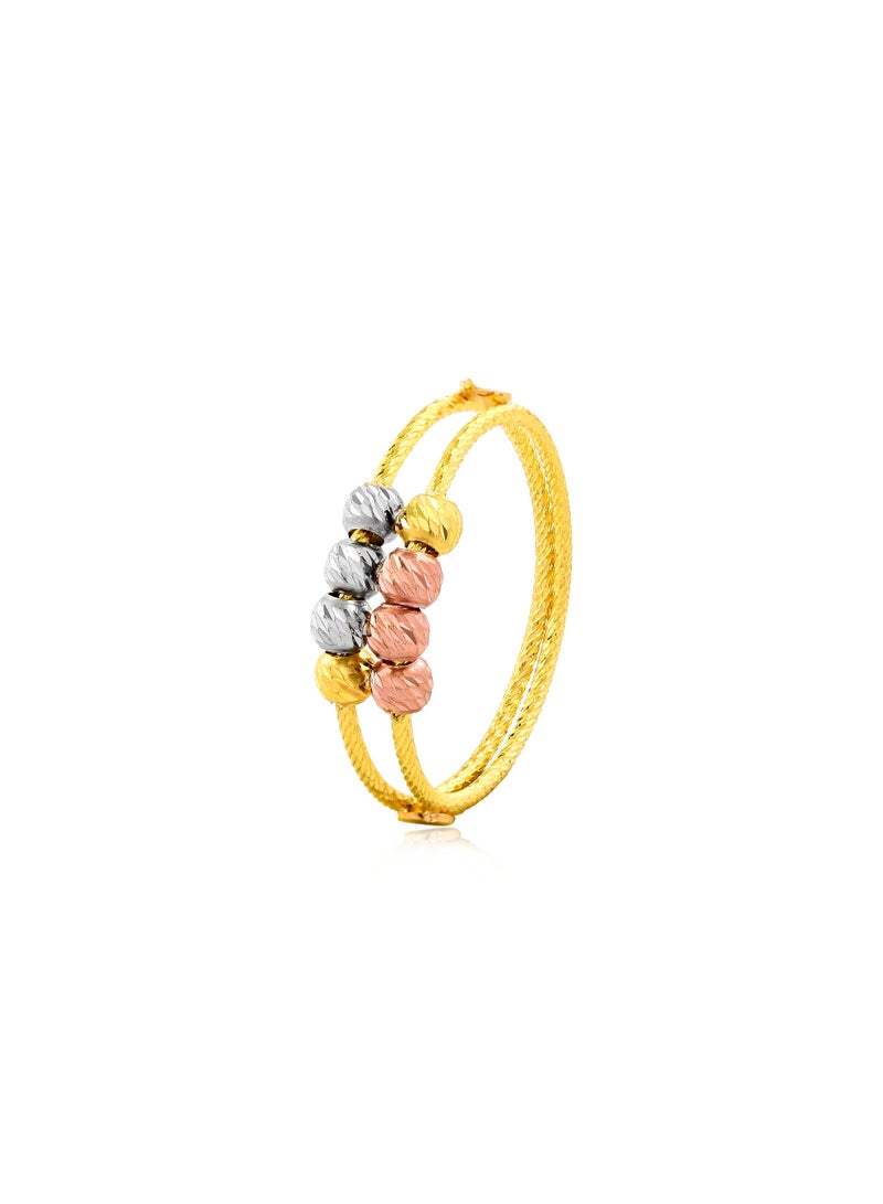 BAFLEH JEWELLERY Classic 22kt Gold Ball Ring to Elevate Your Everyday Look  - Image 1