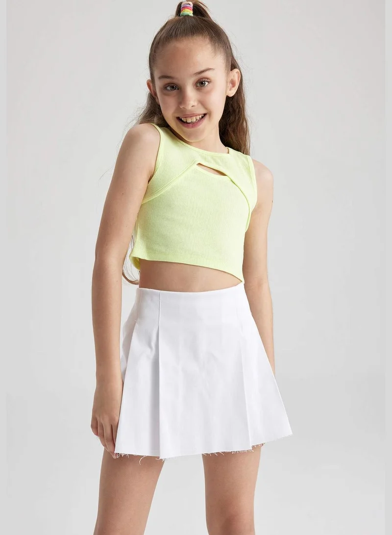 DeFacto Girl Crew Neck Short Sleeve Knitted Athlete