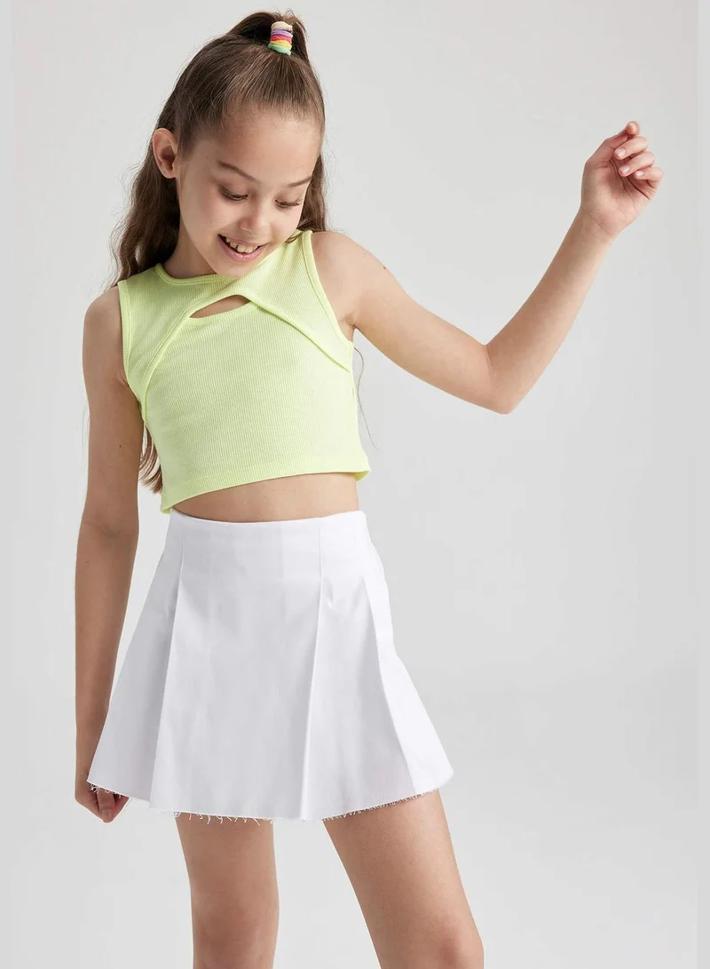 DeFacto Girl Crew Neck Short Sleeve Knitted Athlete