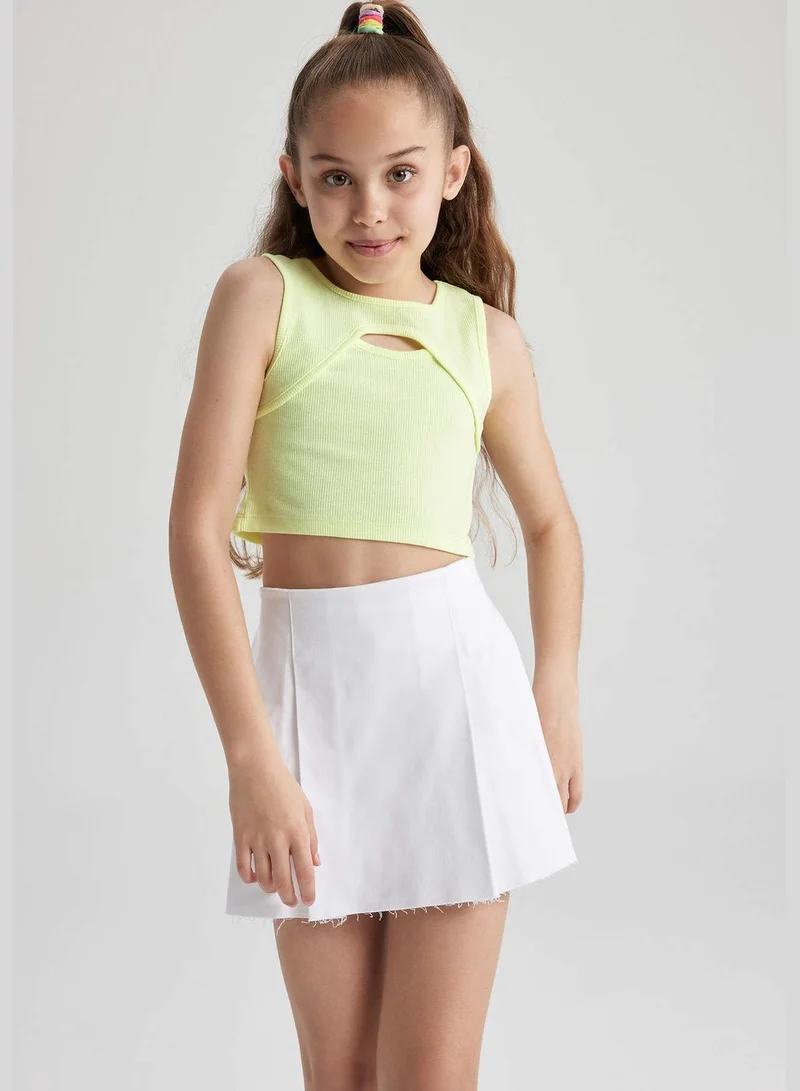 DeFacto Girl Crew Neck Short Sleeve Knitted Athlete