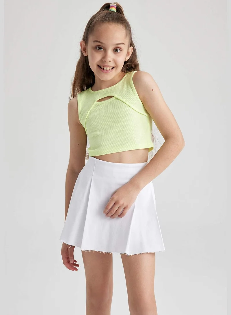 DeFacto Girl Crew Neck Short Sleeve Knitted Athlete