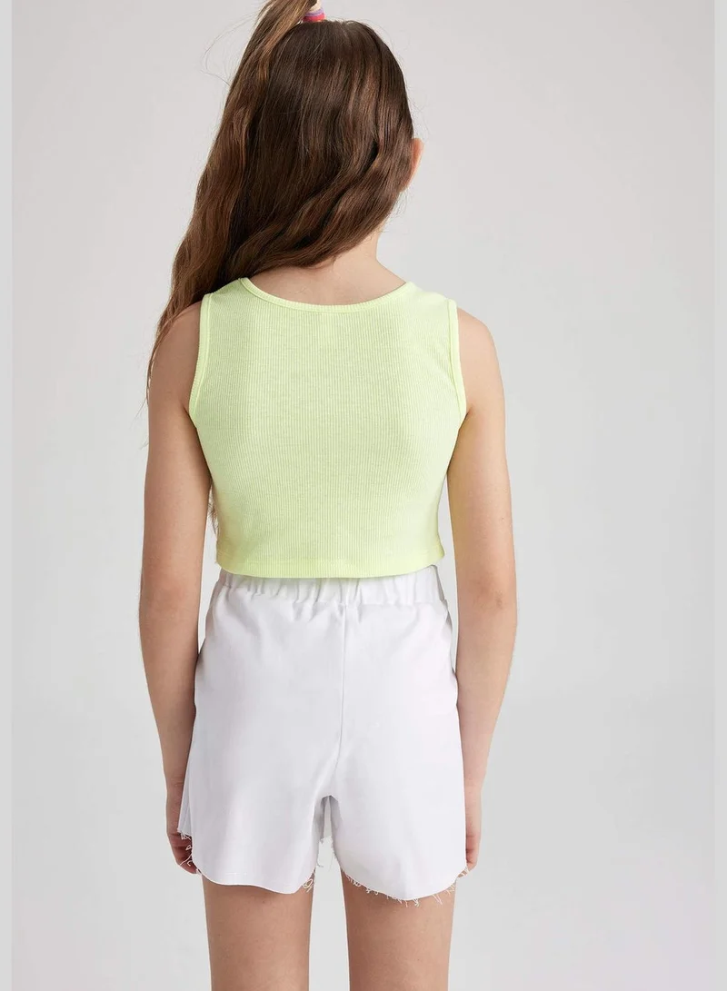DeFacto Girl Crew Neck Short Sleeve Knitted Athlete