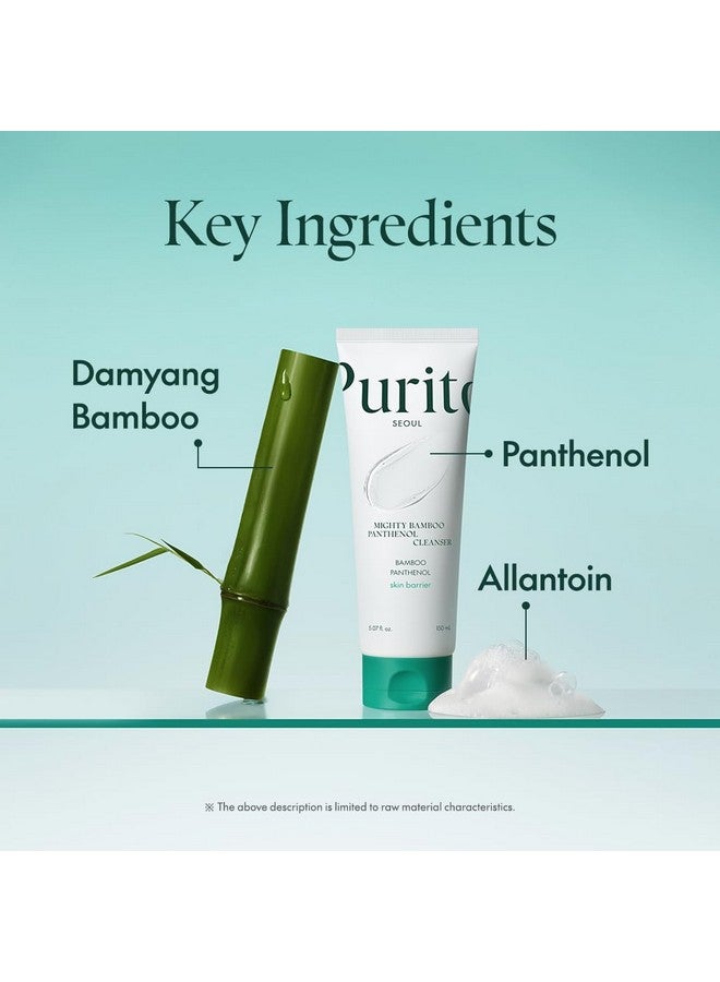 بوريتو منظف مايتي بامبو بانثينول، غسول لطيف للوجه لترطيب البشرة الحساسة، منظف للوجه نباتي وخالٍ من القسوة على الحيوانات، 150 مل / 5.07 أونصة سائلة. - Image 4