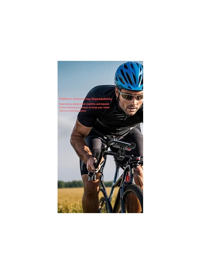 Green Tiger Secure Bike & Motorcycle Phone Mount, Universal Handlebar Cellphone Clamp for Cycling & Scooters - Adjustable, Shock-Absorbing, Easy Install - Image 3