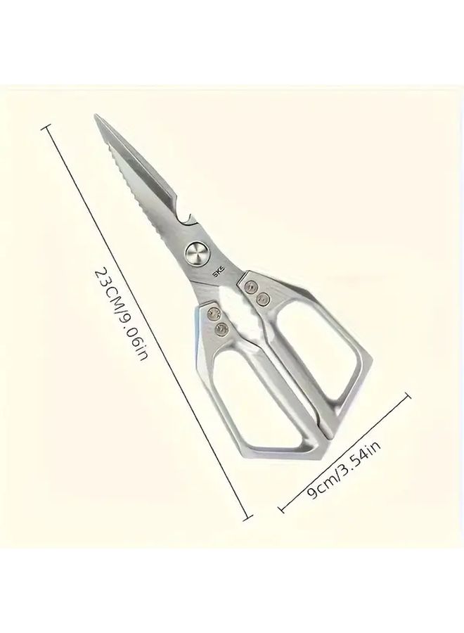 Heavy Duty Stainless Steel Kitchen Shears For Bone Cutting Chicken Fish Herbs - Image 3