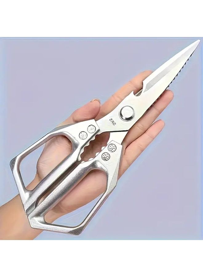 Heavy Duty Stainless Steel Kitchen Shears For Bone Cutting Chicken Fish Herbs - Image 4