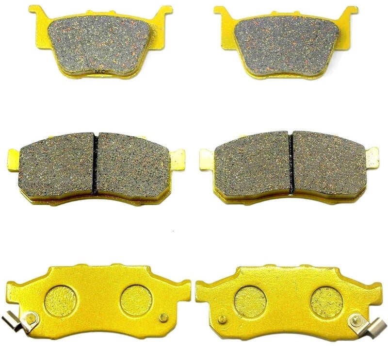 Master Chen Front Rear Brake Pads Brakes for Honda Pioneer 500 SXS500M2 700 SXS700M2 D 7004 SXS700M4 2015 2016 2017 2018 2019 2020 2021 0645106452HL3A00 06435HN8016 FA712 FA713 FA373 MC0006