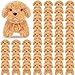 Liliful 50 Pcs Easter Stuffed Animals Bulk Mini Plush Dogs 47 Small Cute Soft Adopt a Dog Puppy for Kids Reward Classroom Gifts Bag Fillers Birthday Party FavorLight BrownCute Style - Image 2