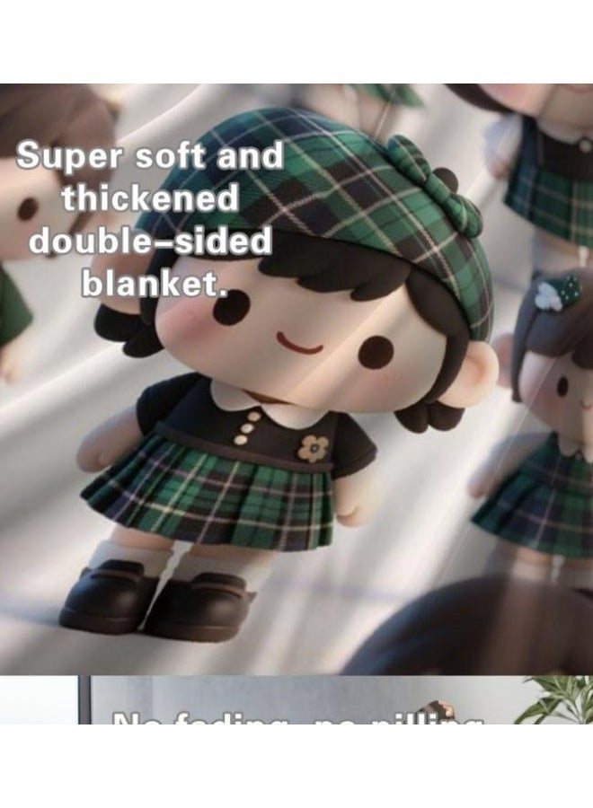 عام بطانية رقيقة من الفانيلا (حرارة ومريحة، ومناسبة للنوم واستخدام اللعبة والغبار والرمل) 150 سم * 200 سم - 889 - Image 5