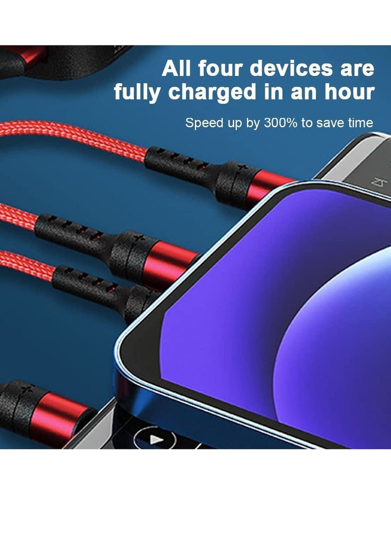 3 in 1 Multi 5A original fast charging 1.2m cable, CE, FCC, ROSH Certified, Lighting/Type C/Micro, compatible with iPhone 3A /Huawei/Samsung/OPPO vooc/Xiaomi/Honor - Image 3
