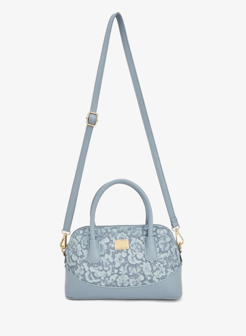 Flora Bella By Shoexpress Flora Bella Floral Print Handbag With Double Handles And Detachable Shoulder Strap - Image 2
