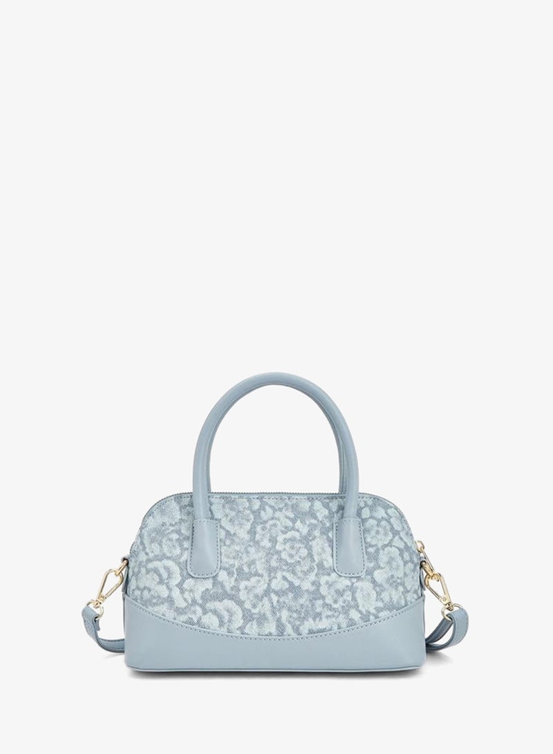 Flora Bella By Shoexpress Flora Bella Floral Print Handbag With Double Handles And Detachable Shoulder Strap - Image 5
