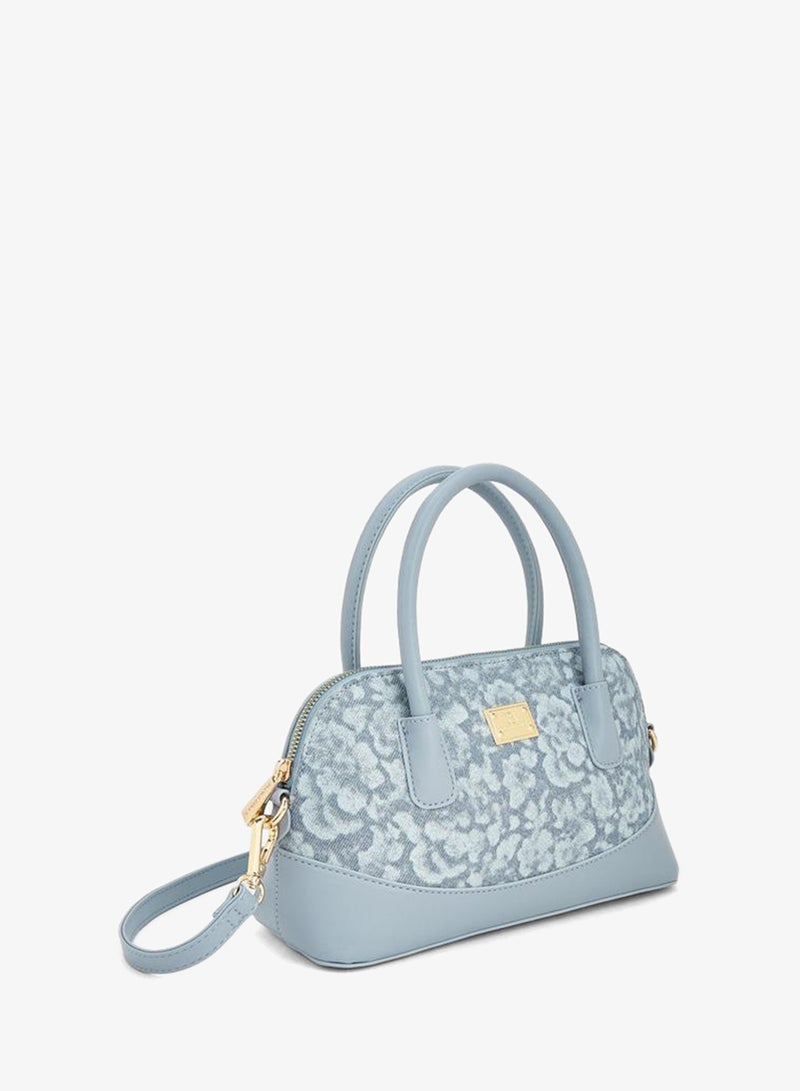 Flora Bella By Shoexpress Flora Bella Floral Print Handbag With Double Handles And Detachable Shoulder Strap - Image 3