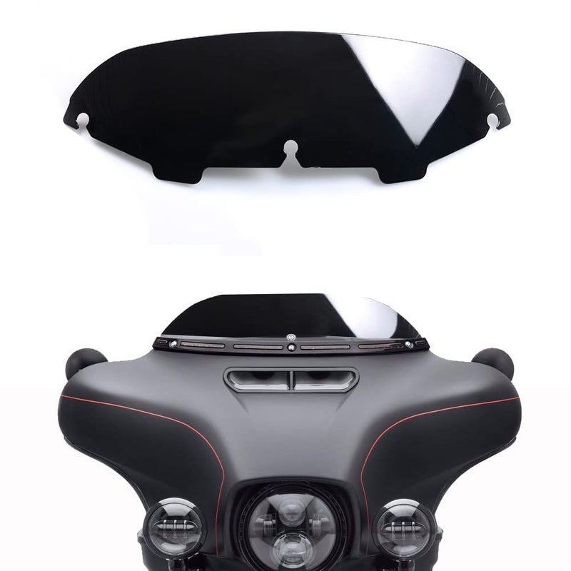 WYNMOTO Black 4.5" Windshield Windscreen Compatible for 96-13 Harley Davidson Touring Street Glide Electra Glide FLHT FLHTCU Ultra Classic Glide FLHX FLHTK Tri Glide 1996-2013 - Image 1