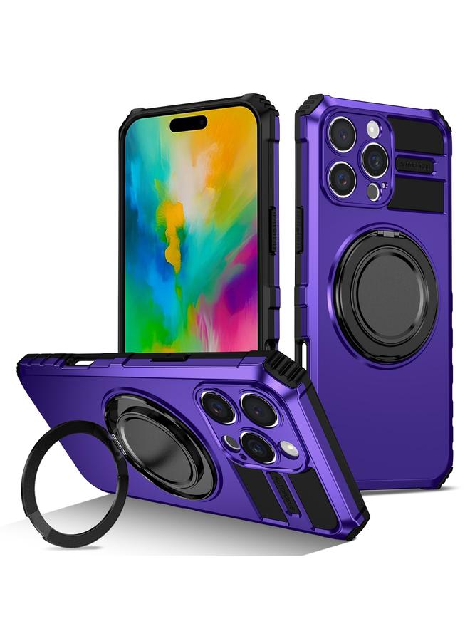 S-TOP Case For iPhone 16 Pro Rotating Magnetic Holder Phone Case - Image 1