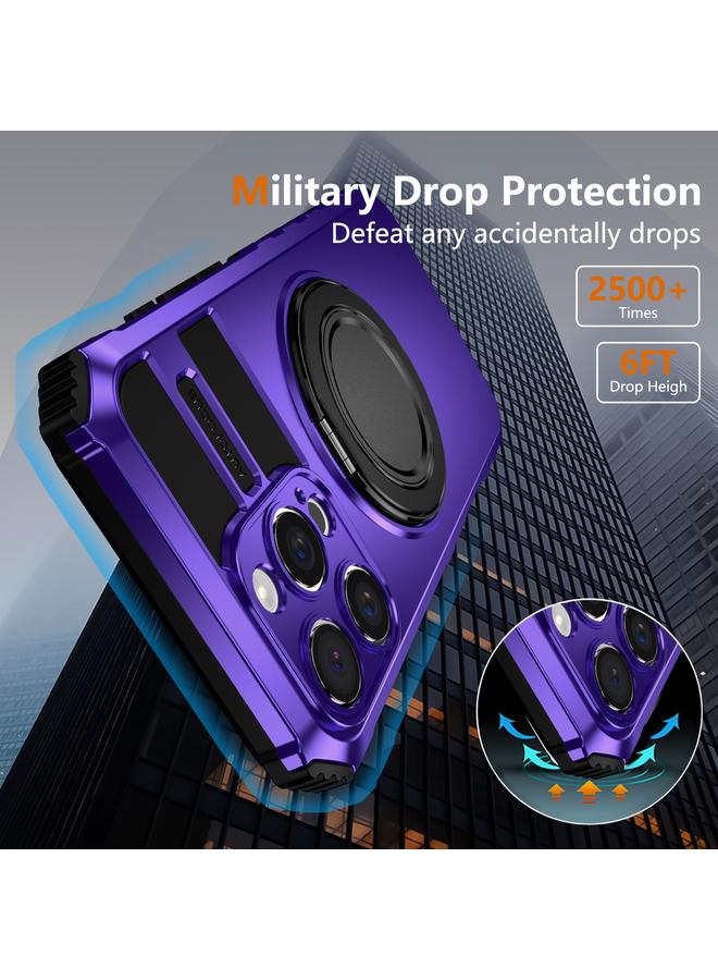 S-TOP Case For iPhone 16 Pro Rotating Magnetic Holder Phone Case - Image 3