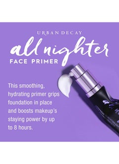 Urban Decay برايمر الوجه All Nighter Longwear خفيف الوزن بتركيبة تدوم طويلاً يحافظ على كريم الأساس في مكانه وينعم البشرة ويرطبها 1.0 أونصة سائلة  - Image 4