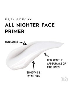 Urban Decay برايمر الوجه All Nighter Longwear خفيف الوزن بتركيبة تدوم طويلاً يحافظ على كريم الأساس في مكانه وينعم البشرة ويرطبها 1.0 أونصة سائلة  - Image 3