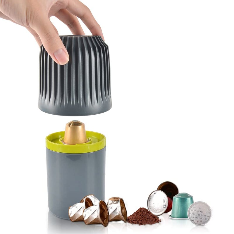 CAFEMASY Aluminum Coffee Capsules Recycling Box  CAFEMASY Coffee Pods Recycler Box Tool for Separate Coffee Grounds and Aluminum Capsules Compatible with Nespresso Capsules OriginalLine - Image 3