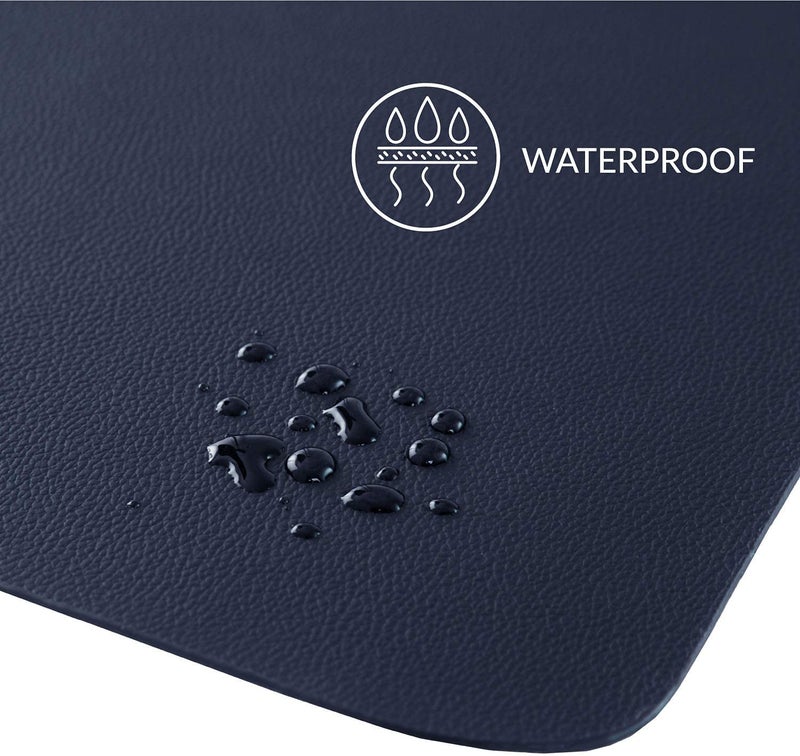 Leeonz Desk Pad, Large Mouse Pad, Office Desk Mat, PU Leather Desk Blotter, Laptop Desk Mat, Waterproof Desk Writing Pad for Office and Home, Single-Sided (Pink, 80 x 40 CM) - Image 3