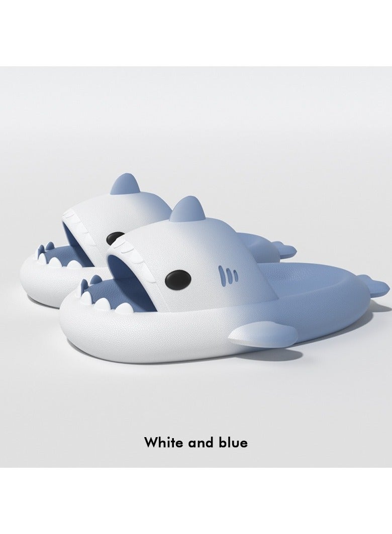 Style Women's sandals, slippers, cartoon shark slippers, indoor and outdoor couples