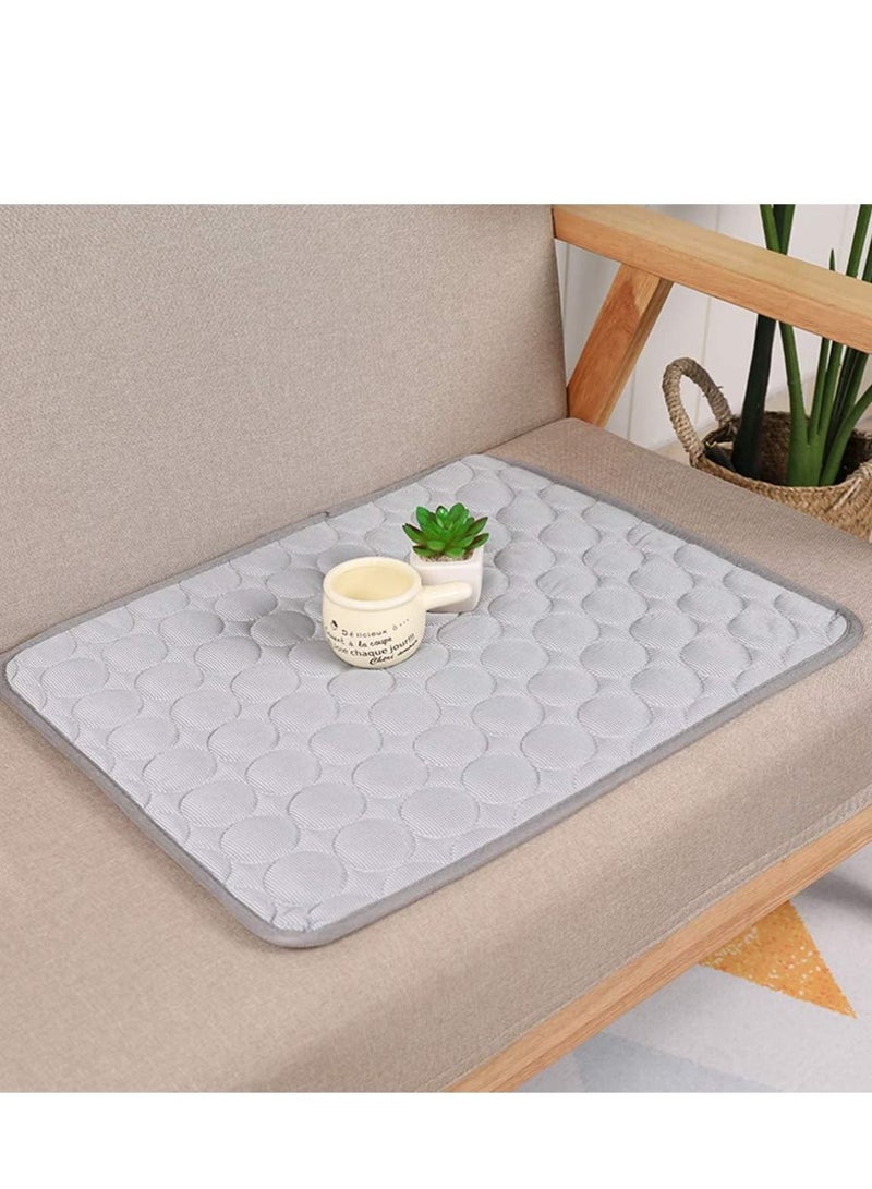 Summer Pet Cooling Mat Dog Cat Sleeping Pad Ice Pet Cool Cushion Mats Kennel Mat Blanket Bed for Pet Cage Supplies 50x60cm - Image 4