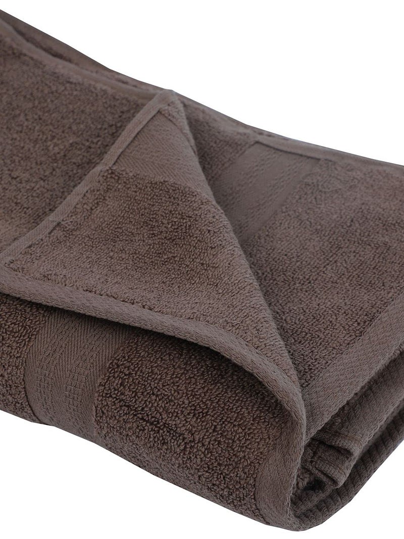 BIANCA Ultra Soft Zero Twist 100% Cotton Towel -1pc Bath Towel (Paradiso) | Super Absorbent, Fluffy | AeroCore Organic Technology - for Men, Women, Gym, Kitchen Solid-Chocolate - Image 5