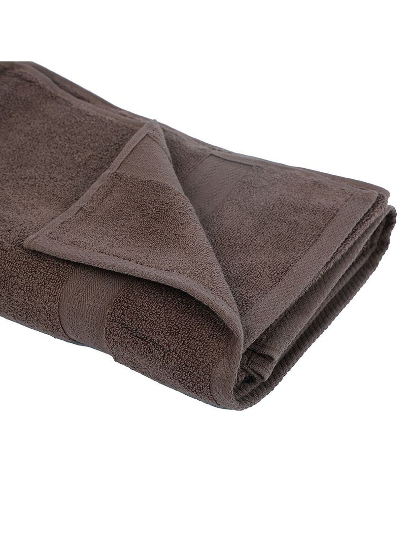 BIANCA Ultra Soft Zero Twist 100% Cotton Towel -1pc Bath Towel (Paradiso) | Super Absorbent, Fluffy | AeroCore Organic Technology - for Men, Women, Gym, Kitchen Solid-Chocolate - Image 4