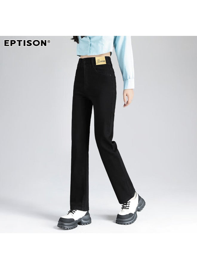 EPTISON Yipin Tiancheng Retro Slim Fit High Waist Jeans For Women Spring/summer Elastic Comfortable Slimming High Straight Pants For Women - Image 3