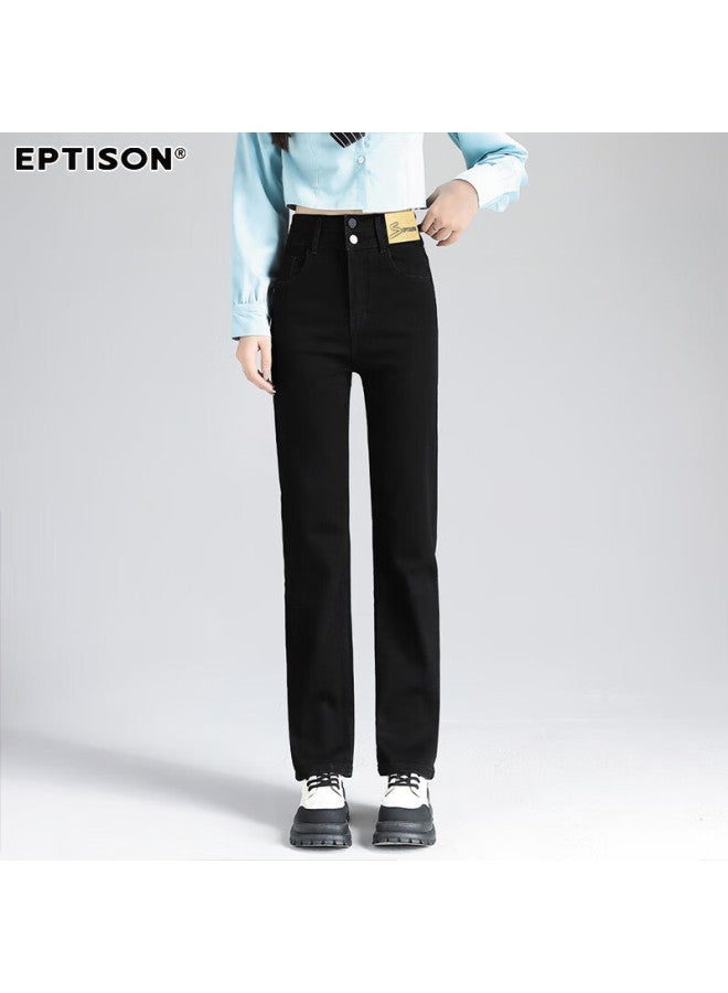 EPTISON Yipin Tiancheng Retro Slim Fit High Waist Jeans For Women Spring/summer Elastic Comfortable Slimming High Straight Pants For Women - Image 2