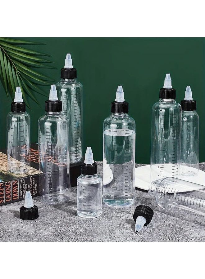7.78oz PET Plastic Juice Dropper Bottles With Twist Top Cap For Tattoo Ink Containers - Image 5