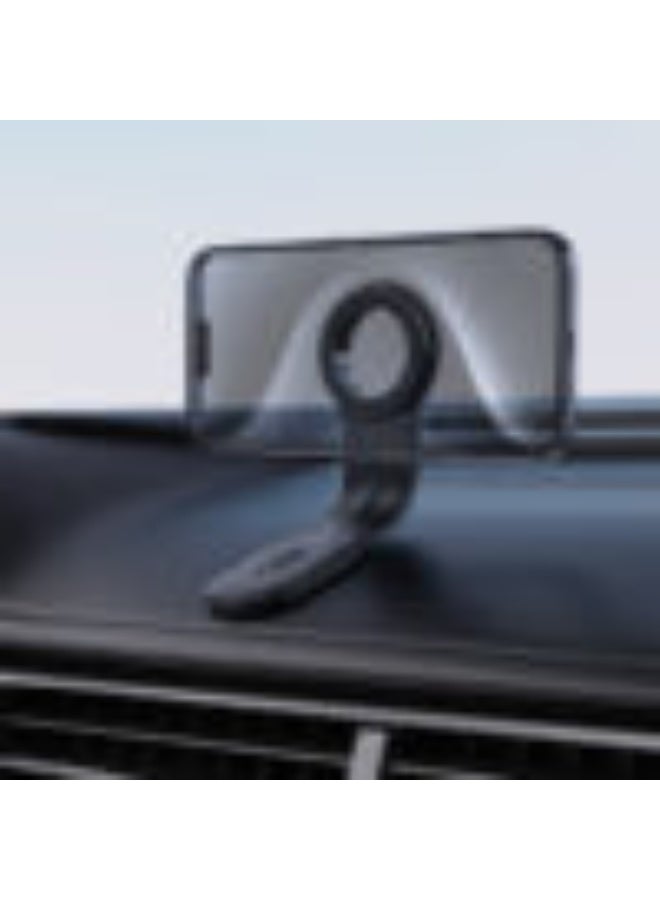 ACEFAST Car Mount Magnetic Holder D19, Strong Rounded Magnets, Hook & Loop Fastener, Dashboard Mount, Universal for Mobile Phones  - Black - Image 4