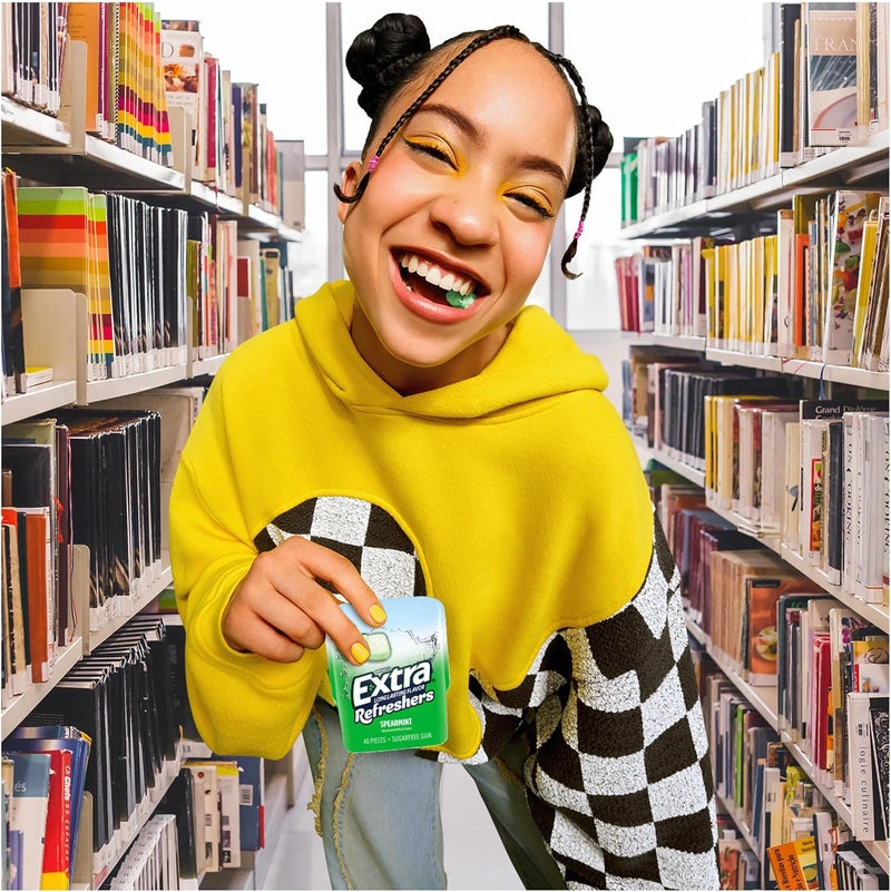 EXTRA Refreshers Spearmint Chewing Gum - 4 Pack - Image 5