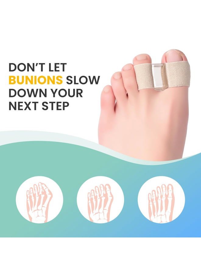 Welnove Bunion Toe Separators for Overlapping Toes - 8 Pcs Toe Spacers & Bunion Corrector for Women Men, Gel Straightener with 2 Loops, Relieves Foot Pain from Big Toe Misalignment - Image 3