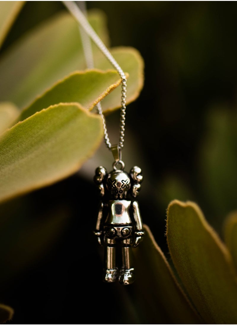 IronBrut - Men's necklace "Gameover", IronBrut, stainless steel pendant with chain, perfect men's gift, with branded gift pouch - Image 1