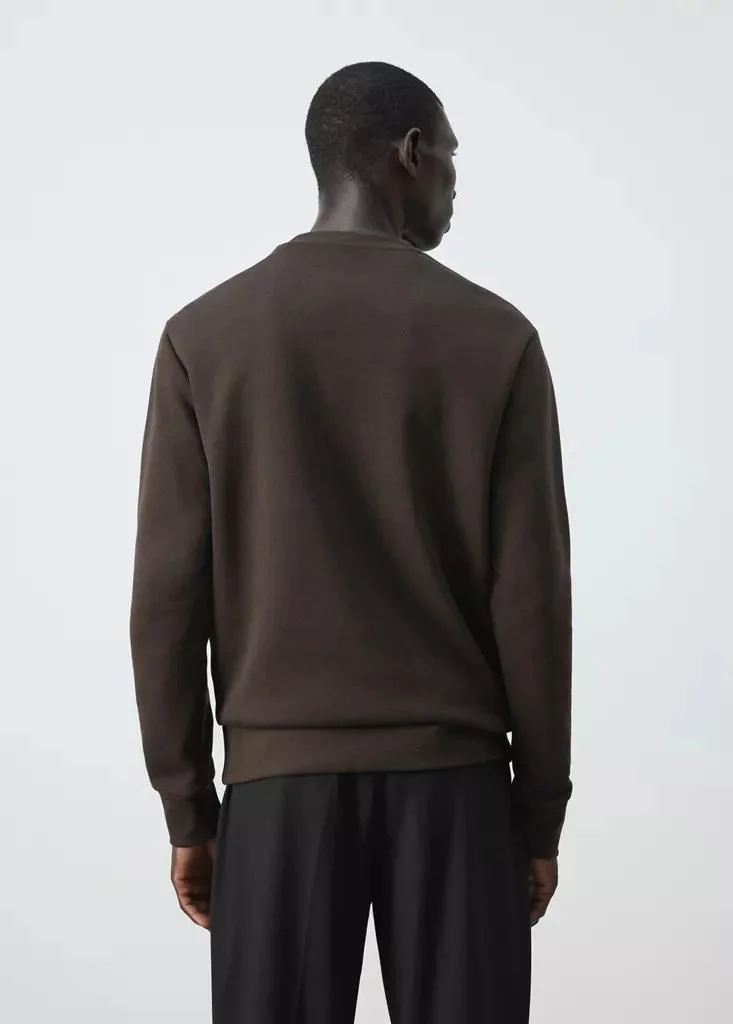 Mango Man  Cotton-Blend Regular-Fit Sweatshirt for Men | Best Price UAE