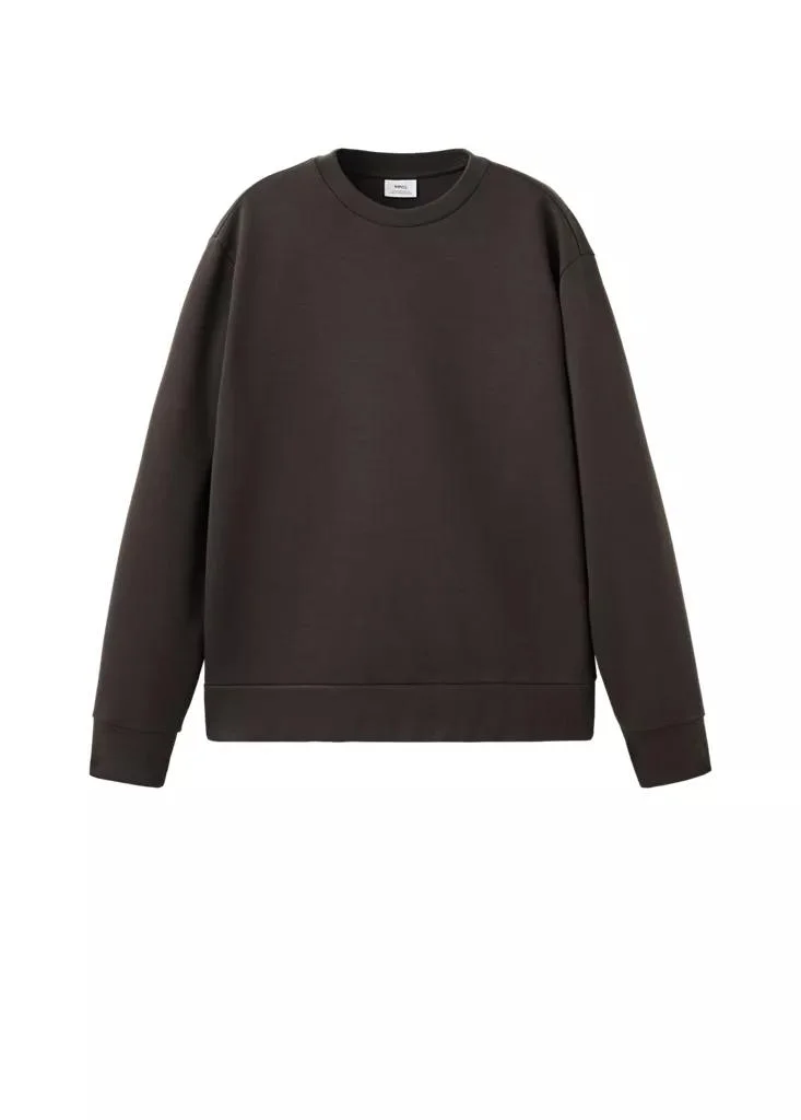 Mango Man  Cotton-Blend Regular-Fit Sweatshirt for Men | Best Price UAE