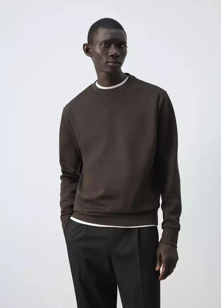 Mango Man  Cotton-Blend Regular-Fit Sweatshirt for Men | Best Price UAE