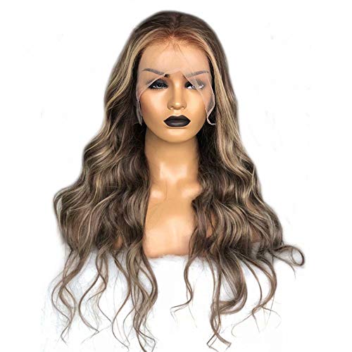 oulaer Highlight Ombre Blonde Loose Wave Human Hair Wig 13x6 Lace for Black Women Pre Plucked Brazilian Virgin Hair with Baby Hair Curly Glueless Natural Hairline Wigs 150 Density 18 Inch - Image 3