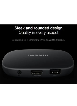 Xiaomi TV Box S 3rd Gen - 4K UHD, Google TV, 32GB Memory, Dolby Vision & Atmos, WiFi 6, HDMI 2.1, Fast Streaming, Compact and Powerful black - view 3