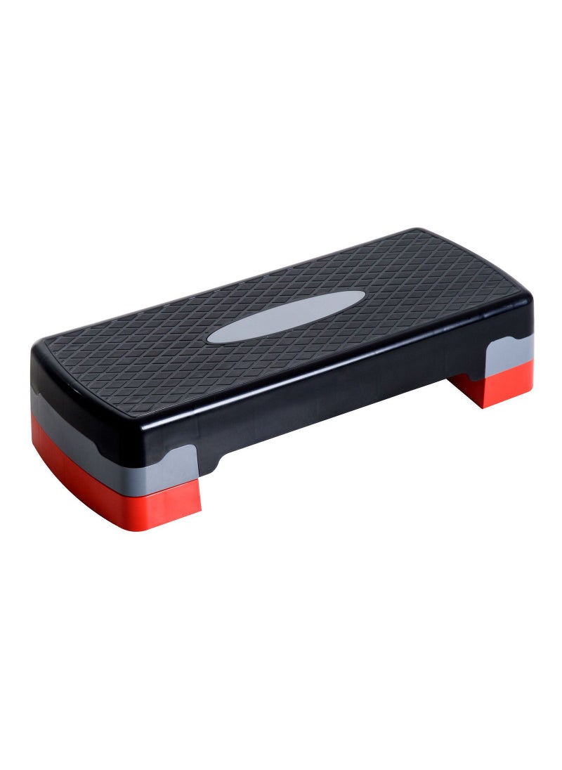 H PRO Adjustable Workout Aerobic Stepper Black/Red  - Image 1
