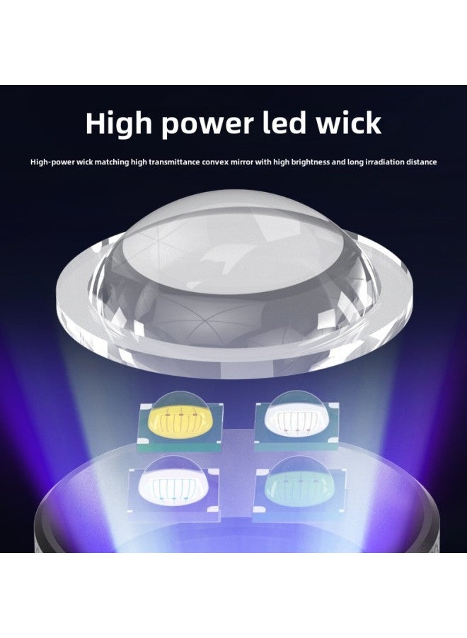 Fishing Lamp Night Fishing Lamp Blue Light Violet Luminous High Power Xenon Fish Lamp Table Fishing Lamp Raft Fishing Equipment-Color:104 Four Light Source Single Lamp (including Data Line) - Image 3