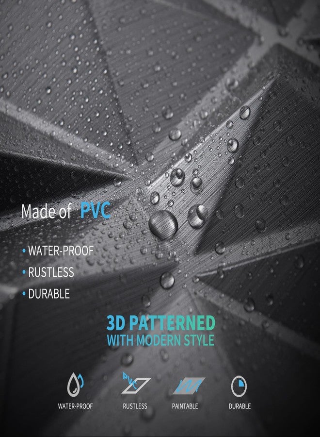 Art3d 3D Diamond Design Paneling for Interior Decor, Living Room, TV Wall Background, Bedroom, Gaming Setup, 11.8" x 11.8", Silver, 33 Pack - Image 5