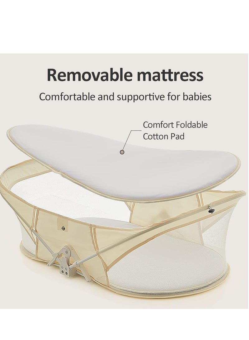 DOOKOO Super Soft Portable Bed Net for New Born, Foldable Design Makes Travel More Convenient，Provides a Safe and Comfortable Space for Your Baby Anywhere - Image 4