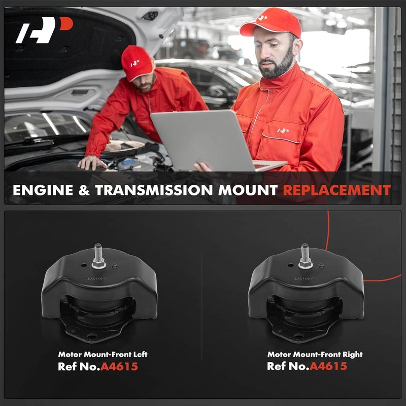 A-Premium Engine Mount Replacement for Mitsubishi Montero 2001-2006, Set of 2 - Image 2