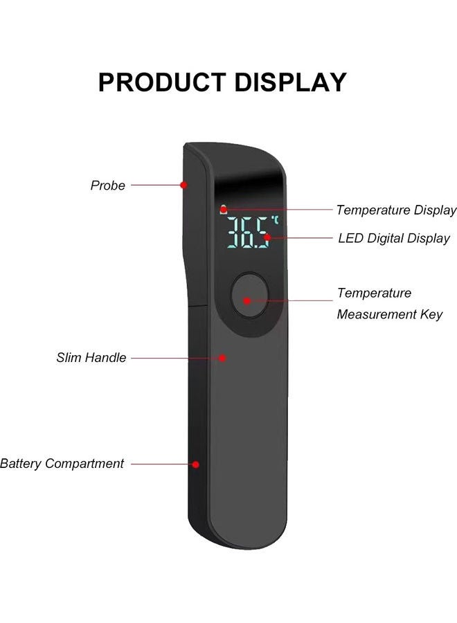 مقياس حرارة رقمي محمول باليد بشاشة LED يعمل بالأشعة تحت الحمراء - Image 2
