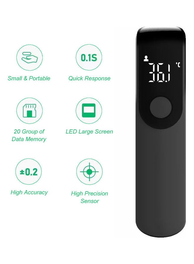 مقياس حرارة رقمي محمول باليد بشاشة LED يعمل بالأشعة تحت الحمراء - Image 5