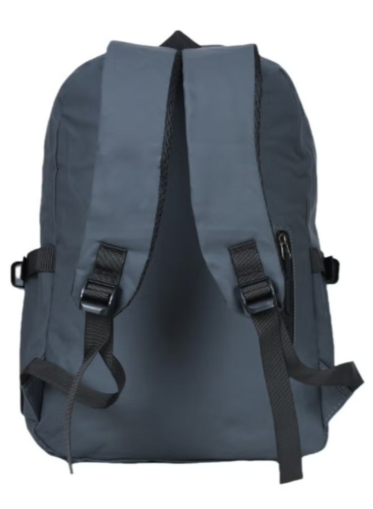 فيبتور حقيبة ظهر مقاس 17 بوصة - حقيبة ظهر للكمبيوتر المحمول للجنسين للسفر والمدرسة والعمل أنيقة ومتينة وواسعة باللون الرمادي - Image 3