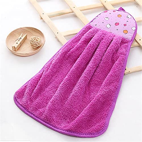 GROKI Pack of 4 Microfiber Wash Basin Hanging Hand Kitchen Towel Napkin with Loop 40x28x080Cm - Image 3