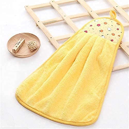 GROKI Pack of 4 Microfiber Wash Basin Hanging Hand Kitchen Towel Napkin with Loop 40x28x080Cm - Image 4